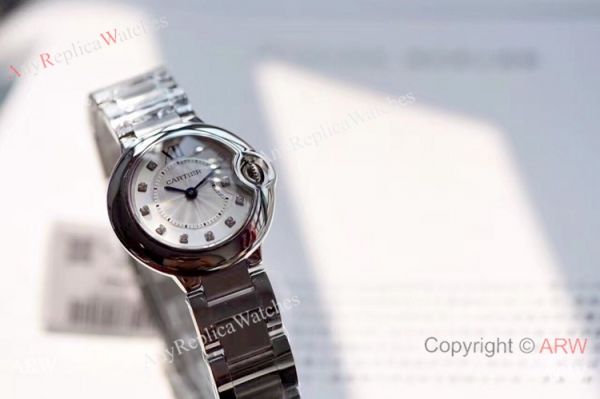 V6 Factory Swiss Cartier Ballon Bleu WE902073 Diamond Markers Watch 28mm V6 Factory Swiss Cartier Ballon Bleu WE902073 Diamond Markers Watch 28mm