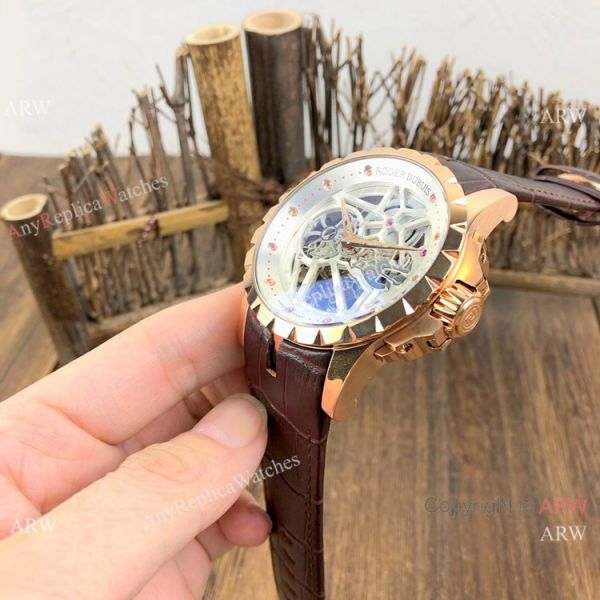 New Replica Roger Dubuis Excalibur Skeleton Watch Rose Gold Case New Replica Roger Dubuis Excalibur Skeleton Watch Rose Gold Case