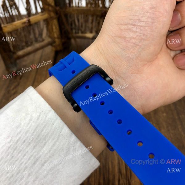 New Richard Mille rm11-04 Men Watch Carbon Case Blue Rubber Strap New Richard Mille rm11-04 Men Watch Carbon Case Blue Rubber Strap