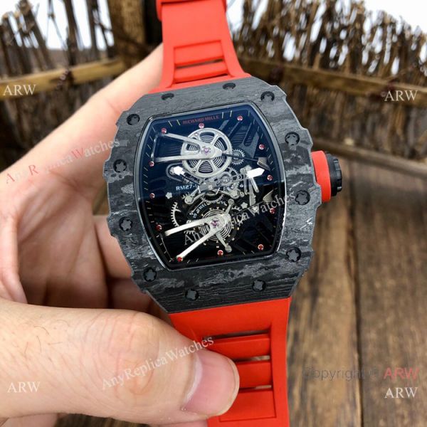 Swiss Quality Richard Mille Rm27-02 Copy Watches Carbon Green Rubber Strap Swiss Quality Richard Mille Rm27-02 Copy Watches Carbon Green Rubber Strap
