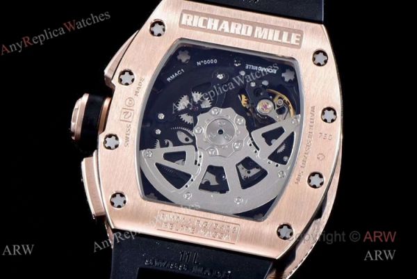 Richard Mille RM011 Rose Gold Diamonds KV Factory Replica Chronograph Watch Richard Mille RM011 Rose Gold Diamonds KV Factory Replica Chronograph Watch