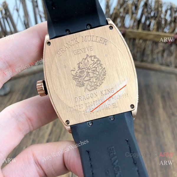 Copy Franck Muller Geneve Vanguard Diamond Watch Rose Gold Black Dial Copy Franck Muller Geneve Vanguard Diamond Watch Rose Gold Black Dial