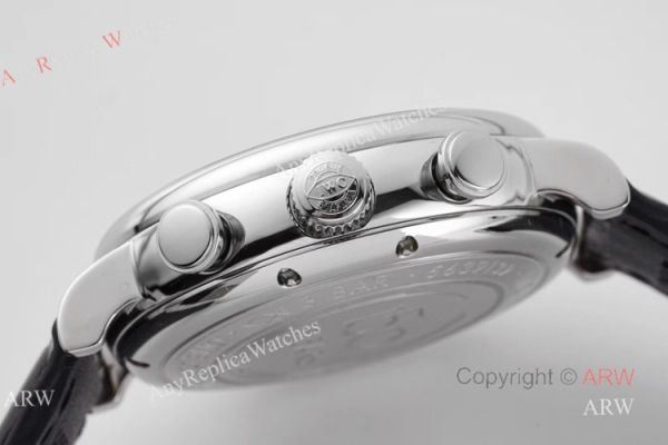 Swiss Replica IWC Portofino 150 Years Black Chronograph Watch For Men Swiss Replica IWC Portofino 150 Years Black Chronograph Watch For Men
