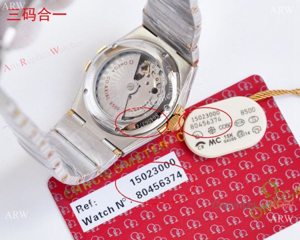 Swiss Quality Clone Omega Double Eagle Couple Watches Silver Dial Diamond Bezel 38mm and 27mm Swiss Quality Clone Omega Double Eagle Couple Watches Silver Dial Diamond Bezel 38mm and 27mm