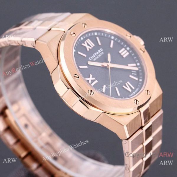 Swiss Replica Chopard Alpine Eagle Men Watch 41mm Blue Dial Rose Gold Swiss Replica Chopard Alpine Eagle Men Watch 41mm Blue Dial Rose Gold