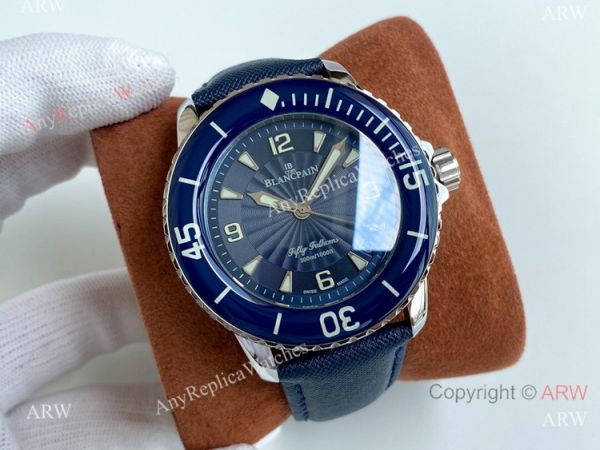 Best Copy Blancpain Fifty Fathoms Blue Bezel Silver Watch Citizen 8215 Movement Best Copy Blancpain Fifty Fathoms Blue Bezel Silver Watch Citizen 8215 Movement