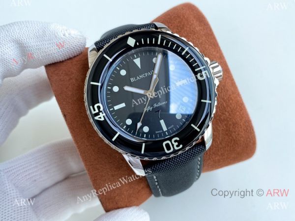 Best Copy Blancpain Fifty Fathoms Watch Black Bezel Citizen 8215 Best Copy Blancpain Fifty Fathoms Watch Black Bezel Citizen 8215