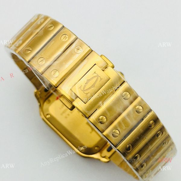 BV Factory 1:1 Replica Ladies Cartier Santos De Cartier All Gold Diamond Watch BV Factory 1:1 Replica Ladies Cartier Santos De Cartier All Gold Diamond Watch