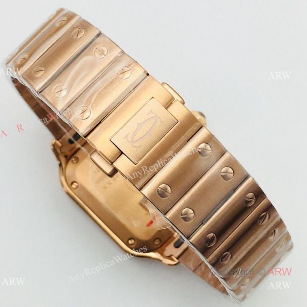 BV Factory 1:1 Cartier Santos De Cartier Watch Copy Rose Gold Diamond Ladies BV Factory 1:1 Cartier Santos De Cartier Watch Copy Rose Gold Diamond Ladies