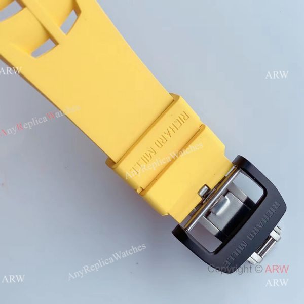 KV Factory V2 Upgraded Carbon Richard Mille RM011 Yellow Rubber Band Replica Watches For Sale KV Factory V2 Upgraded Carbon Richard Mille RM011 Yellow Rubber Band Replica Watches For Sale