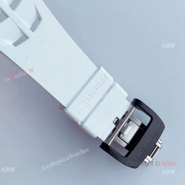 KV Factory V2 Upgraded Carbon Richard Mille Skeleton RM011 White Rubber Band Replica Watches KV Factory V2 Upgraded Carbon Richard Mille Skeleton RM011 White Rubber Band Replica Watches