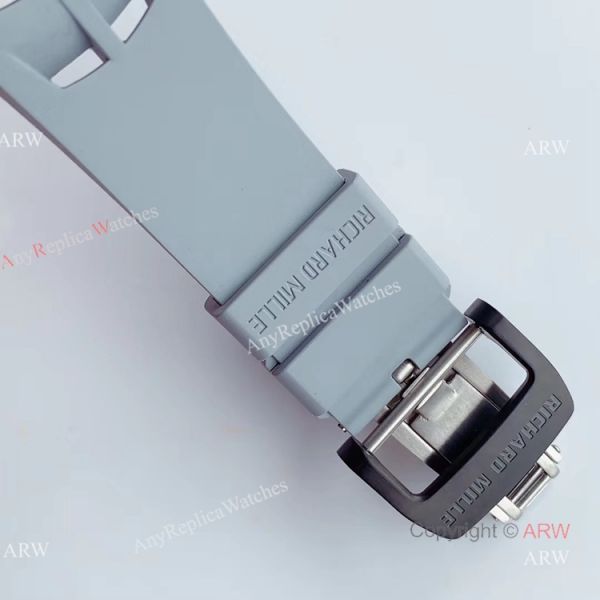 V2 NEW UPGRADED KV Factory Richard Mille RM011 Carbon Case Grey Rubber Band Mens Watch Best Replica V2 NEW UPGRADED KV Factory Richard Mille RM011 Carbon Case Grey Rubber Band Mens Watch Best Replica