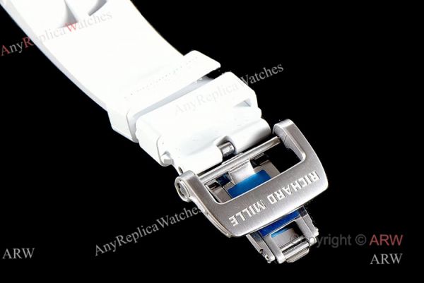 KV Factory Knockoff Richard Mille RM011-03 White Ceramic Automatic Watch KV Factory Knockoff Richard Mille RM011-03 White Ceramic Automatic Watch