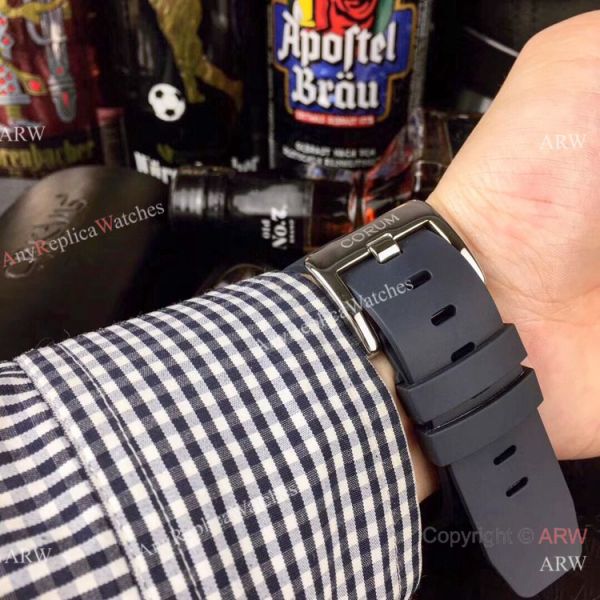 AAA Replica Corum Bubble Skull Watch Stainless Steel Tattoo Blue Dial AAA Replica Corum Bubble Skull Watch Stainless Steel Tattoo Blue Dial