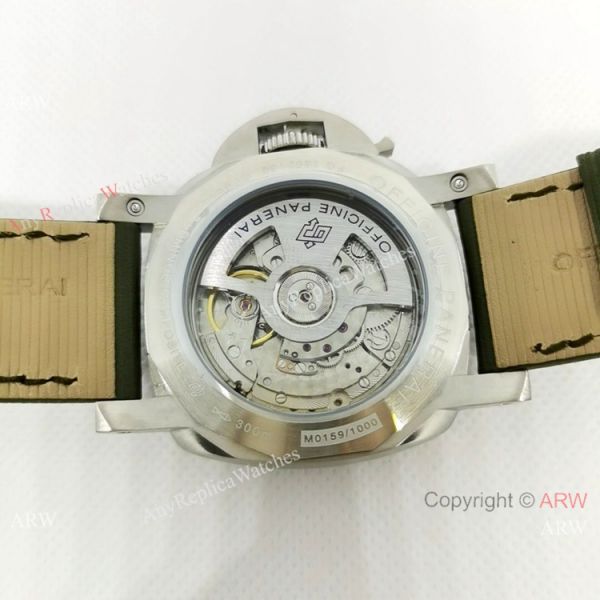 Replica Officine Luminor GMT 44MM Watch Stainless Steel Dark green Dial Replica Officine Luminor GMT 44MM Watch Stainless Steel Dark green Dial