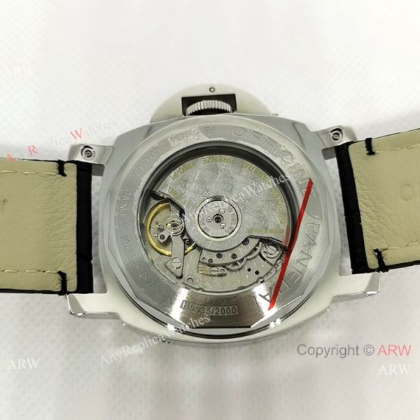 Fake Officine Luminor Power Reserve Watch White Dial Black Leather Band Fake Officine Luminor Power Reserve Watch White Dial Black Leather Band