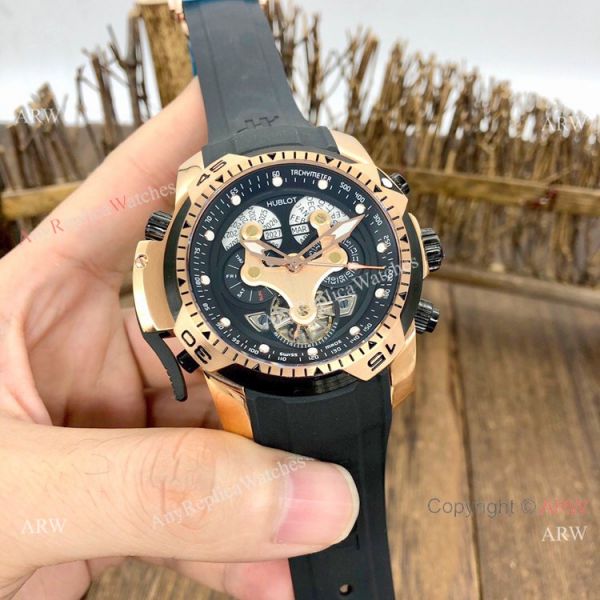 Fake Hublot Geneve Big Bang Perpetual Calendar Men Watch Black Dial Rose Gold 46mm Fake Hublot Geneve Big Bang Perpetual Calendar Men Watch Black Dial Rose Gold 46mm