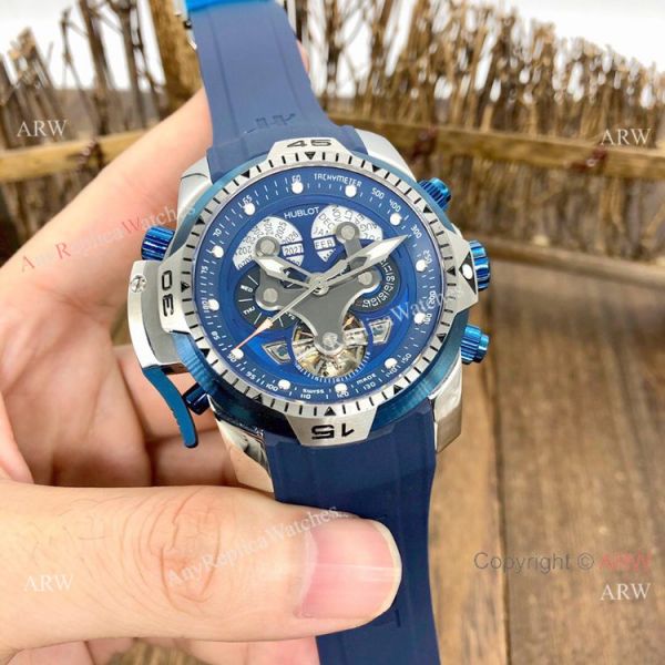Knockoff Hublot Big Bang Perpetual Calendar Automatic Watch SS Case Blue Dial Knockoff Hublot Big Bang Perpetual Calendar Automatic Watch SS Case Blue Dial