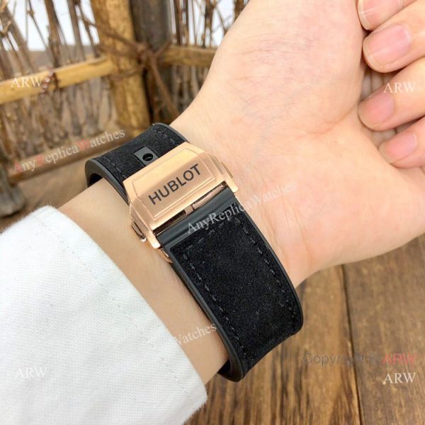 Top Quality Hublot Big Bang Sang Bleu II Watches Black Face Rose Gold Top Quality Hublot Big Bang Sang Bleu II Watches Black Face Rose Gold