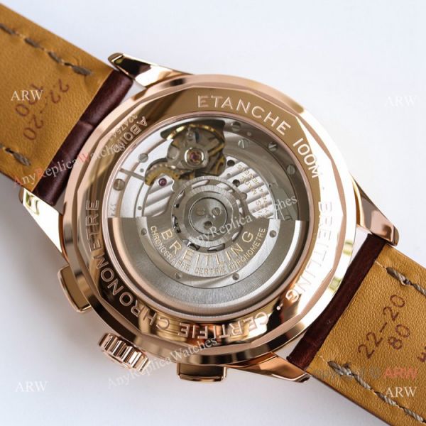 GF Factory Breitling Premier Chronograph B01 Watch A7750 Rose Gold GF Factory Breitling Premier Chronograph B01 Watch A7750 Rose Gold