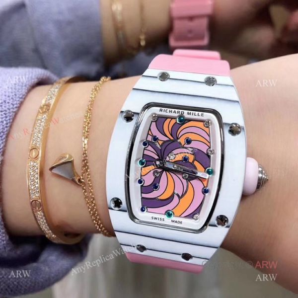Hot Sale Replica Richard Mille Bonbon RM 07-03 Cupcake Ladies Watches Hot Sale Replica Richard Mille Bonbon RM 07-03 Cupcake Ladies Watches