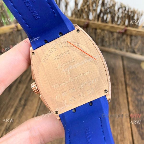 Fake Franck Muller Vanguard Yachting Rose Gold Blue Chronograph Watch 44mm Fake Franck Muller Vanguard Yachting Rose Gold Blue Chronograph Watch 44mm