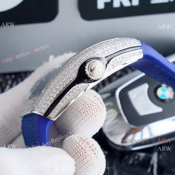 Clone Franck Muller Vanguard Yachting Silver Diamond Watches Automatic Clone Franck Muller Vanguard Yachting Silver Diamond Watches Automatic