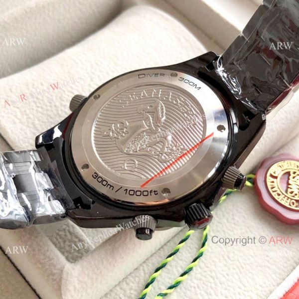 Solid Black Omega Seamaster 300M Chronograph Watch Replica Solid Black Omega Seamaster 300M Chronograph Watch Replica
