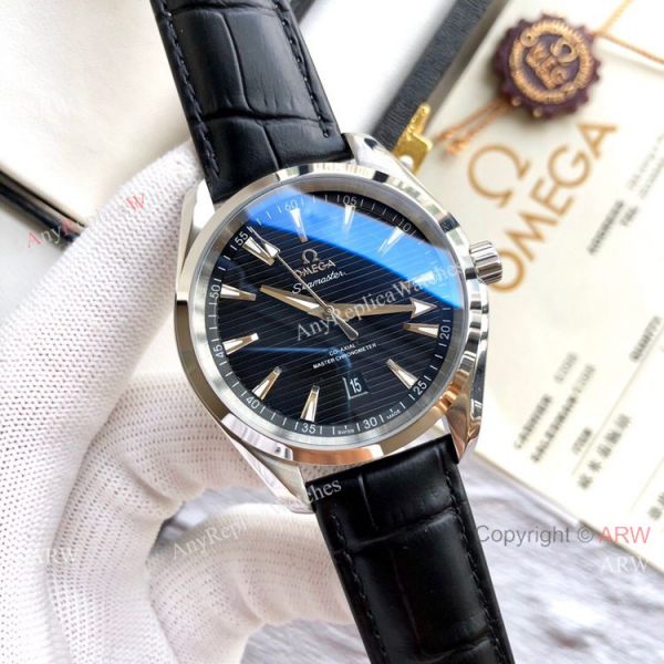 Best Quality Omega Seamaster Aqua Terra Copy Watches Brown Leather Strap Best Quality Omega Seamaster Aqua Terra Copy Watches Brown Leather Strap