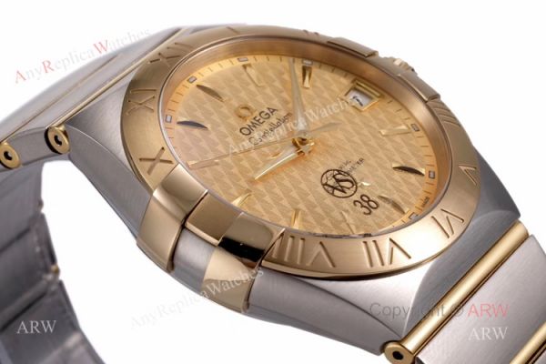 (VS) Swiss Replica Omega Constellation Gold Face Mens Watch New Dial (VS) Swiss Replica Omega Constellation Gold Face Mens Watch New Dial