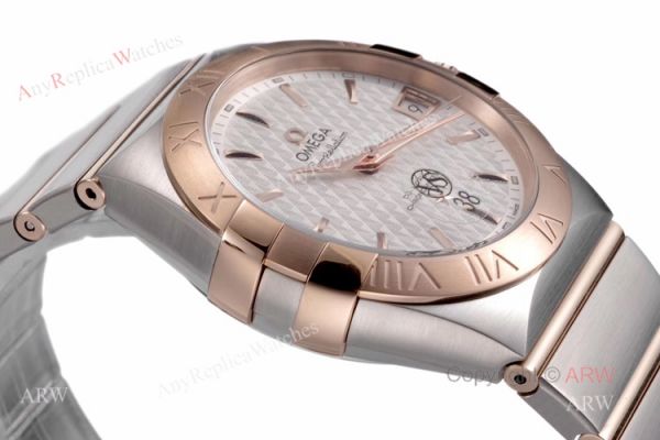 New Omega Constellation Rose Gold Mens Watches Best Replica VSF Omega New Omega Constellation Rose Gold Mens Watches Best Replica VSF Omega