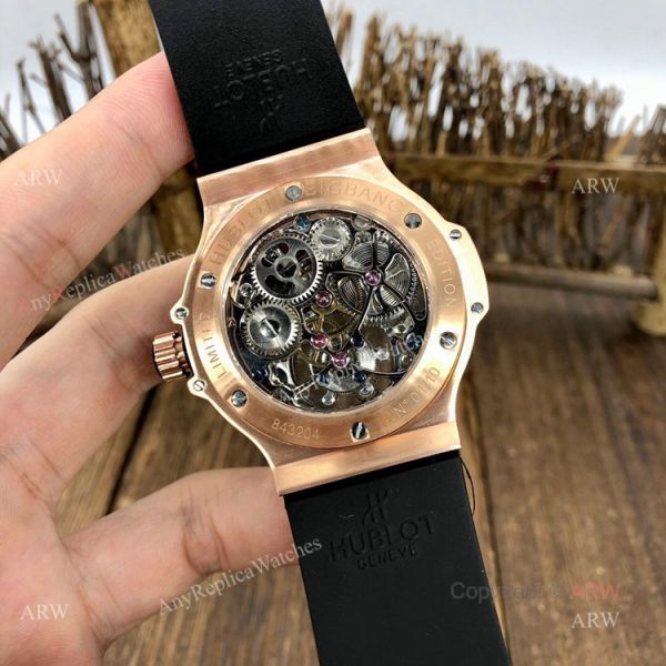 1:1 Quality Replica Hublot Tourbillon Skeleton Rose Gold Rainbow Watch 1:1 Quality Replica Hublot Tourbillon Skeleton Rose Gold Rainbow Watch