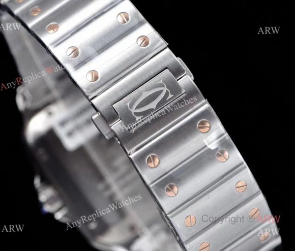 Faux Cartier Santos Mens Watch With Cartier Quickswitch Straps Faux Cartier Santos Mens Watch With Cartier Quickswitch Straps
