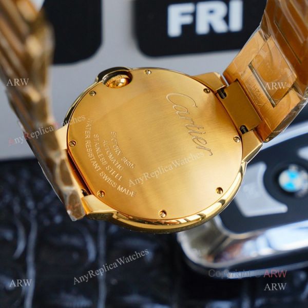 1:1 Copy Best Cartier Ballon Bleu Gold Watch Fully Iced Out Cartier Watch 1:1 Copy Best Cartier Ballon Bleu Gold Watch Fully Iced Out Cartier Watch
