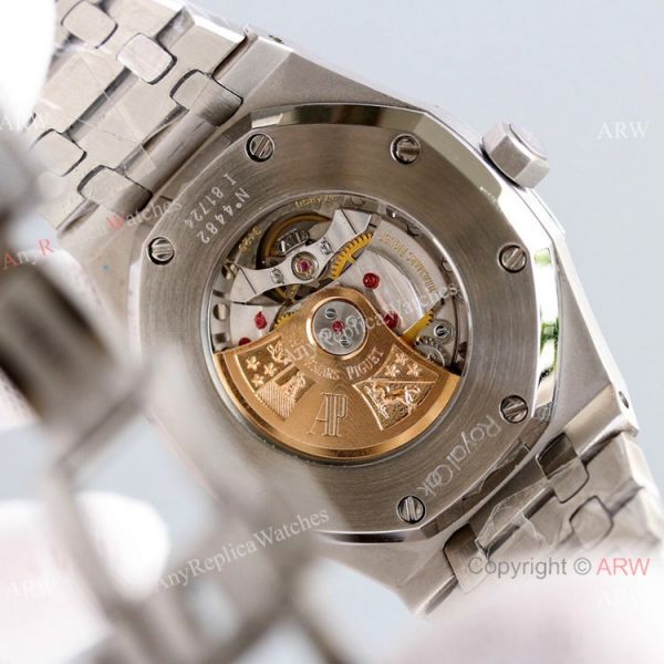 Best 41mm Silver Audemars Piguet Royal Oak Iced Out Replica Watches AP 15400 Best 41mm Silver Audemars Piguet Royal Oak Iced Out Replica Watches AP 15400