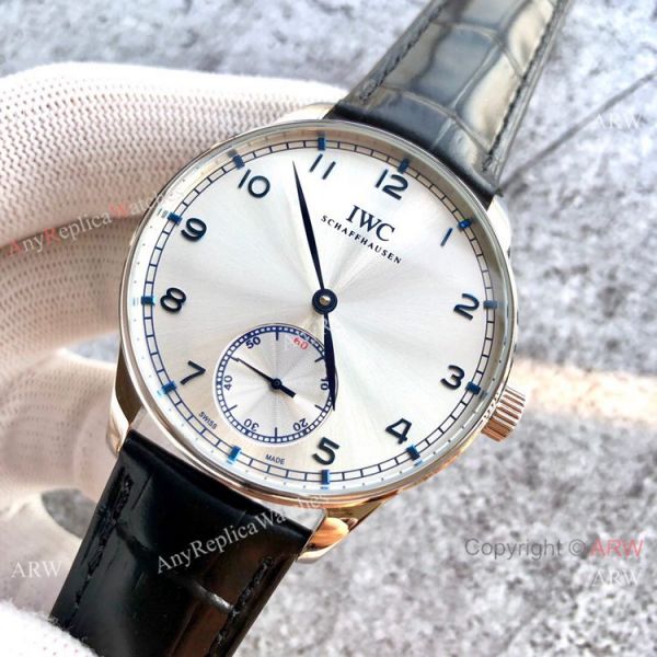 IWC Portuguese 44mm Watch Replica Black Leather Strap Silver Dial IWC Portuguese 44mm Watch Replica Black Leather Strap Silver Dial