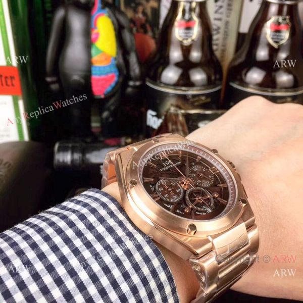 Fake IWC Aquatimer Chronograph Rose Gold Men Watches 42mm Fake IWC Aquatimer Chronograph Rose Gold Men Watches 42mm