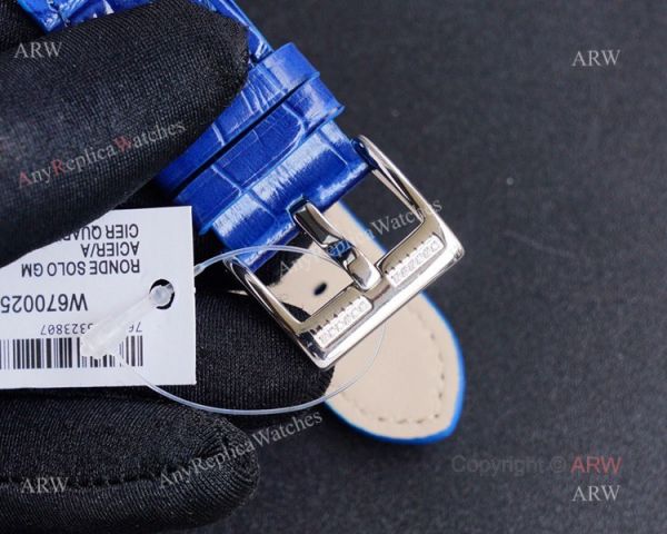 High Quality Replica Diamond Cartier Panth?Re Watch With Cartier Blue Leather Strap High Quality Replica Diamond Cartier Panth?Re Watch With Cartier Blue Leather Strap