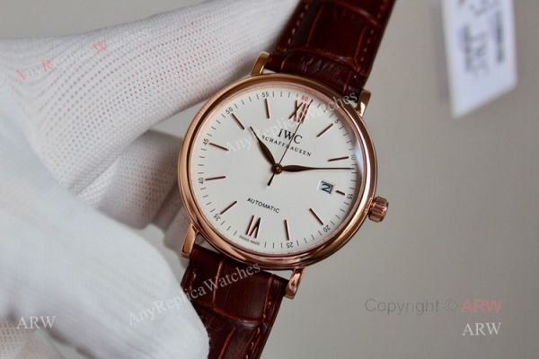 Best Replica IWC Schaffhausen Portofino White Dial Rose Gold Automatic Watch Best Replica IWC Schaffhausen Portofino White Dial Rose Gold Automatic Watch
