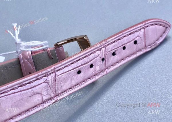 Replica Chopard Happy Sport Diamond Watch With Pink Mop Dial Pink Leather Strap Replica Chopard Happy Sport Diamond Watch With Pink Mop Dial Pink Leather Strap
