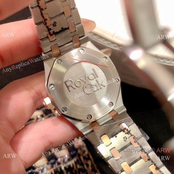 Clone Audemars Piguet Royal Oak Ladies Watch Two Tone Rose Gold Diamond Clone Audemars Piguet Royal Oak Ladies Watch Two Tone Rose Gold Diamond