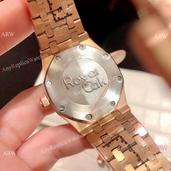 Clone Audemars Piguet Royal Oak Ladies Watches Rose Gold Diamond Bezel Clone Audemars Piguet Royal Oak Ladies Watches Rose Gold Diamond Bezel