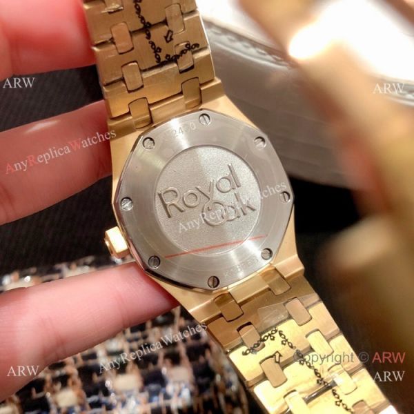 Clone Audemars Piguet Royal Oak Women Watch Diamond Bezel All Gold Clone Audemars Piguet Royal Oak Women Watch Diamond Bezel All Gold