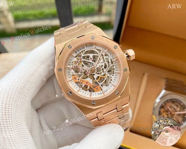 Replica Audemars Piguet Skeleton Royal Oak Watches Two Tone Rose Gold Replica Audemars Piguet Skeleton Royal Oak Watches Two Tone Rose Gold