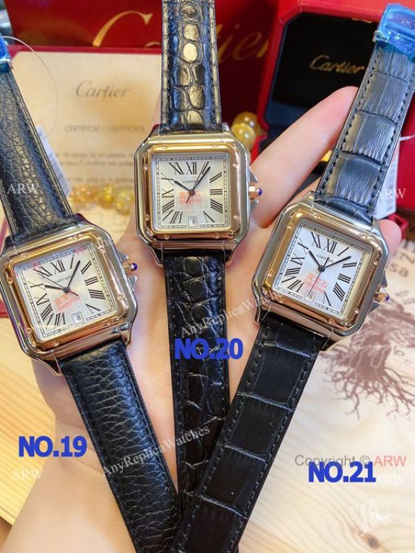 New! Fake Cartier Panthere 38mm Men Watches Gold Case New! Fake Cartier Panthere 38mm Men Watches Gold Case