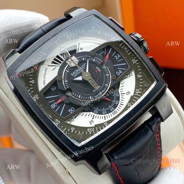 New Copy TAG Heuer Monaco Mikrograph Watch SS Black Dial New Copy TAG Heuer Monaco Mikrograph Watch SS Black Dial