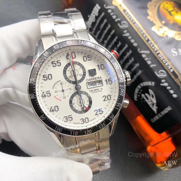 Buy Replica Tag Heuer Carrera Calibre 16 White Dial Watches 44mm Buy Replica Tag Heuer Carrera Calibre 16 White Dial Watches 44mm
