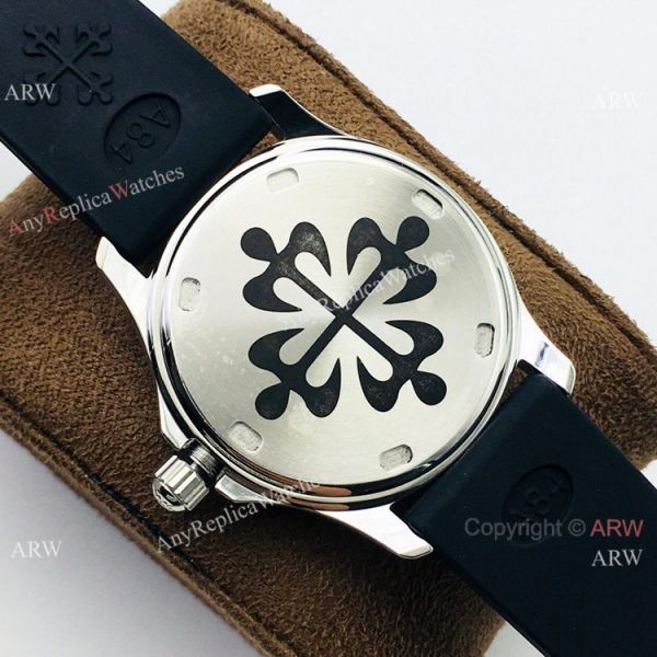 PFF Factory Copy Patek Philippe Aquanaut Luce Watch Black Dial Lady Size PFF Factory Copy Patek Philippe Aquanaut Luce Watch Black Dial Lady Size