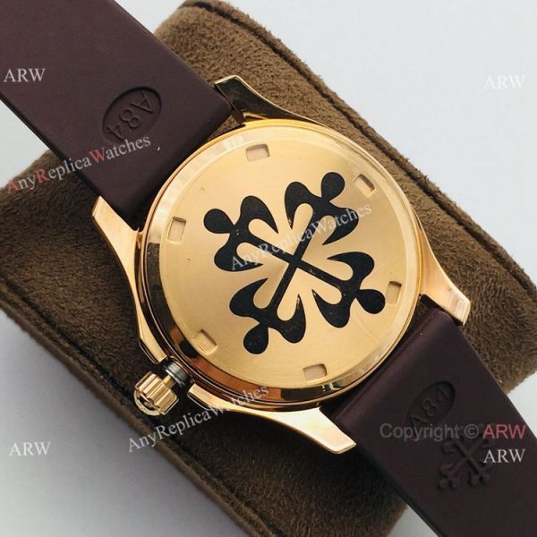 PFF Replica Patek Philippe Aquanaut Luce Lady Quartz Watch Chocolate Dial PFF Replica Patek Philippe Aquanaut Luce Lady Quartz Watch Chocolate Dial