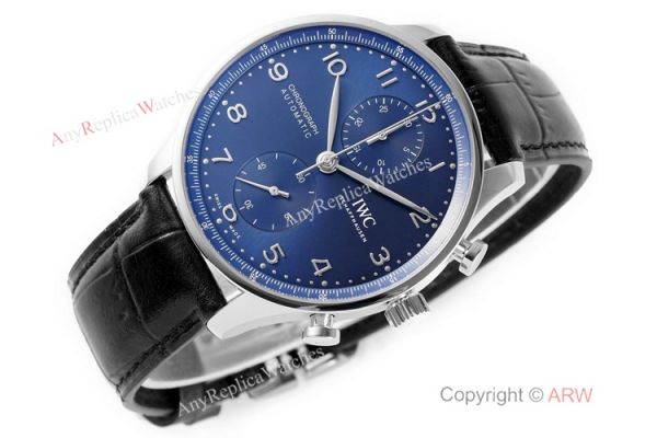 New! Swiss Replica IWC Schaffhausen Portugieser Chronograph Watch Blue Dial New! Swiss Replica IWC Schaffhausen Portugieser Chronograph Watch Blue Dial